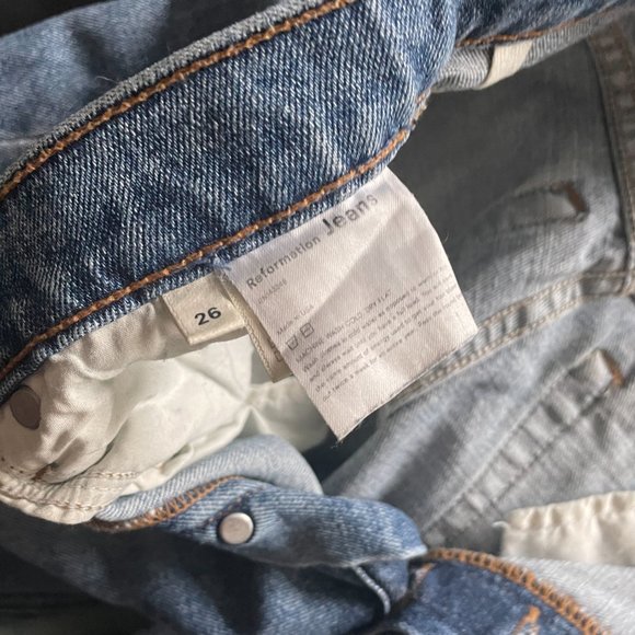 REFORMATION High-Rise Skinny Leg Jeans Size 26 - Picture 6 of 10